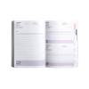 Agenda scolaire 2022/2023 - Bleu pailleté - 12 x 17 cm - Exacompta