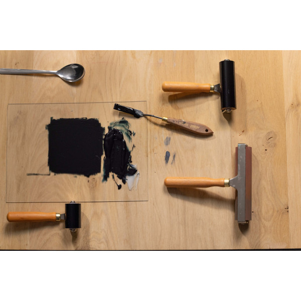 Rouleau encreur - Pour linogravure - 5cm largeur - Caoutchouc haute qualité - Pébéo