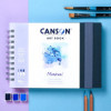 Carnet - Aquarelle - A5 paysage - 48 pages - 300g - Grain fin - Blanc - Canson - Montval