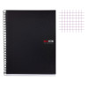 Cahier - A4 (21x29,7cm) - Petits carreaux - 150 pages - couverture en polypro noir - à spirale - Miquelrius | Artmania