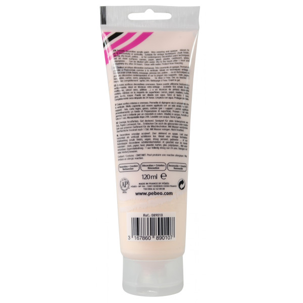 Peinture acrylique - Nude - Mat - 10 - Multi-supports - DécoCrème - Pébéo - 120ml