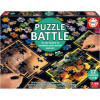 photo-Jeu de société - Puzzle battle - Thème nature - Dès 7 ans - 12 puzzles de 42 pièces - Educa