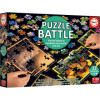 Jeu de société - Puzzle battle - Thème nature - Dès 7 ans - 12 puzzles de 42 pièces - Educa