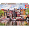 photo-Puzzle - Amsterdam - Maisons dansantes - 1000 pièces - 68x48cm - Dès 14 ans - Educa