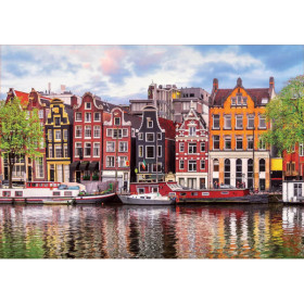 Puzzle - Amsterdam - Maisons dansantes - 1000 pièces - 68x48cm - Dès 14 ans - Educa