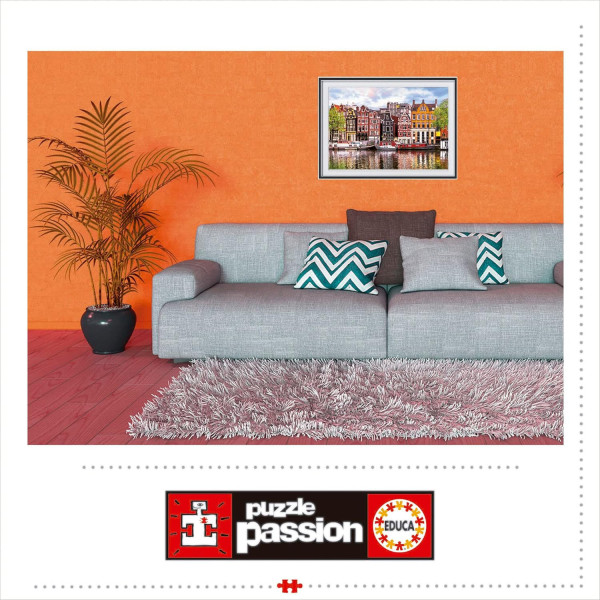 Puzzle - Amsterdam - Maisons dansantes - 1000 pièces - 68x48cm - Dès 14 ans - Educa