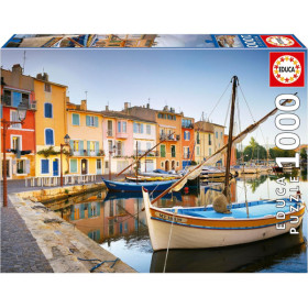 photo-Puzzle - Le port de Martigues en Provence - 1000 pièces - 68x48cm - Dès 14 ans - Educa
