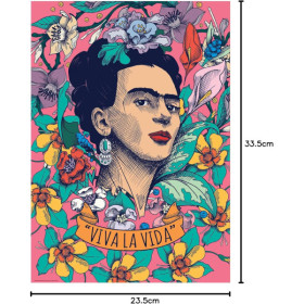 Puzzle - Frida Kahlo - Viva la Vida - 500 pièces - 34x48cm - Dès 11 ans - Educa