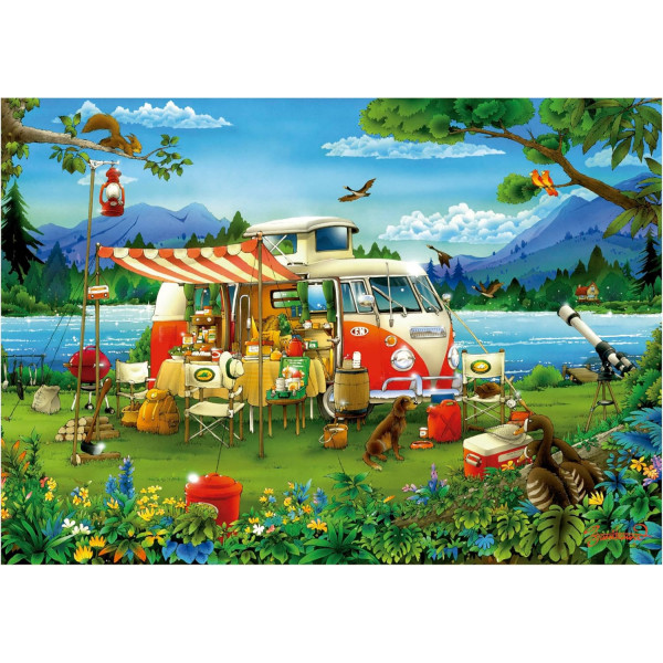 Puzzle - Vacances à la campagne - 1000 pièces - 68x48cm - Dès 14 ans - Educa