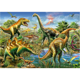 Puzzle - Dinosaures - L'ère du Jurassique - 500 pièces - 48x34cm - Dès 11 ans - Educa