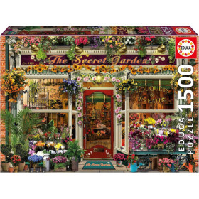photo-Puzzle - Boutique de fleurs - Le jardin secret - Vintage - 1500 pièces - Dès 14 ans - Educa