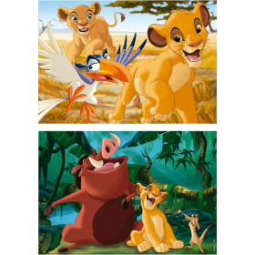 Puzzle - Le Roi Lion - Disney - 2x25 pièces - 26x18cm - Dès 4 ans - Educa
