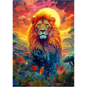 Puzzle - Le lion majestueux - 500 pièces - Dès 11 ans - 34x48cm - Educa