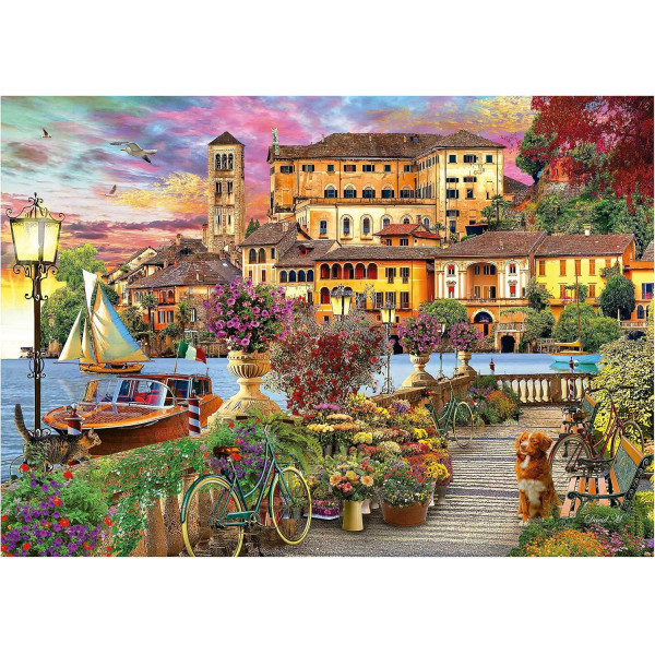 Puzzle - Promenade italienne - Paysage d'Italie - 1500 pièces - 85x60cm - Dès 14 ans - Educa