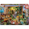 photo-Puzzle - Les animaux dans la chambre - 6000 pièces - 156x107cm - Adulte - Educa