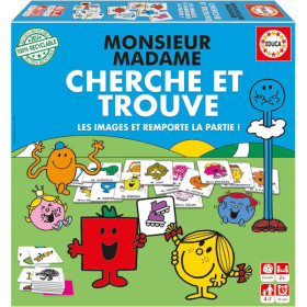 photo-Jeu de société - Cherche et trouve - Monsieur Madame - Memory - Dès 4 ans - Educa
