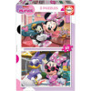 photo-Puzzle - Minnie et ses amies - Disney - 2x20 pièces - 28x20cm - Dès 3 ans - Educa