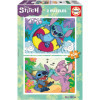 photo-Puzzle - Stitch et Angel - Disney - 2x100 pièces - 40x28cm - Dès 6 ans - Educa