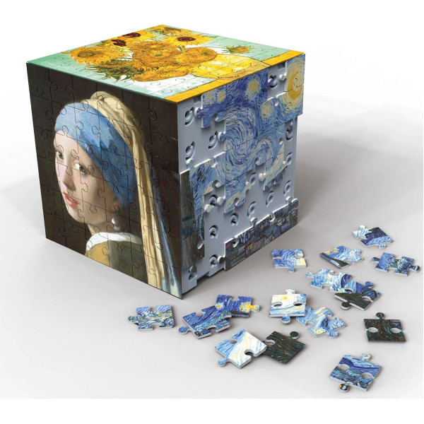 Puzzles 3D - Coffret de 6 puzzles de 36 pièces - Thème art - Dès 14 ans - Educa