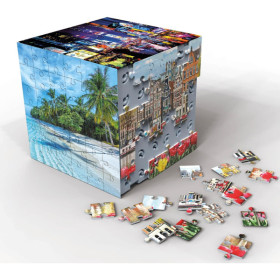 Puzzles 3D - Coffret de 6 puzzles de 36 pièces - Thème voyage - Dès 14 ans - Educa