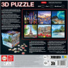 Puzzles 3D - Coffret de 6 puzzles de 36 pièces - Thème voyage - Dès 14 ans - Educa