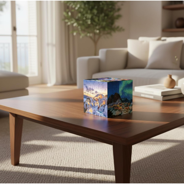 Puzzles 3D - Coffret de 6 puzzles de 36 pièces - Thème voyage - Dès 14 ans - Educa