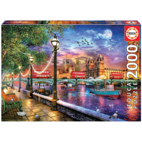 photo-Puzzle - Londres au coucher du soleil - 2000 pièces - 96x68cm - Dès 14 ans - Educa