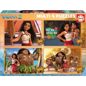 photo-Puzzle - Disney - Vaïana 2 - 50/80/100/150 pièces - 4 modèles - Dès 5 ans - Educa