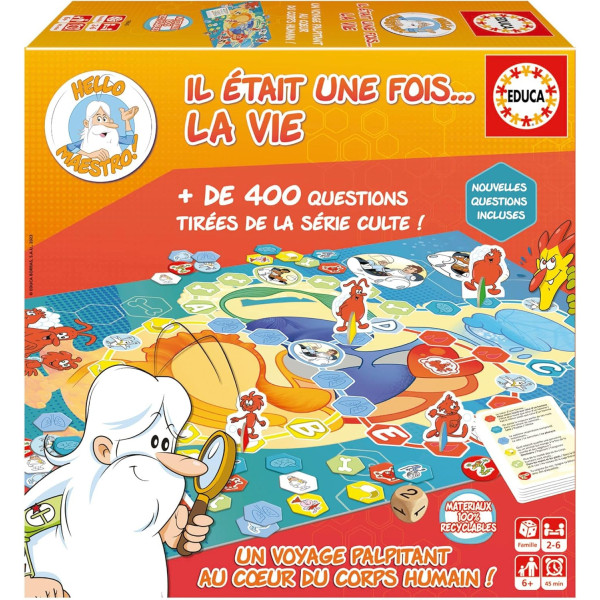 photo-Jeu de société - Il était une fois ... la vie - Questions scientifiques - Corps humain - Dès 6 ans