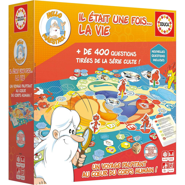 Jeu de société - Il était une fois ... la vie - Questions scientifiques - Corps humain - Dès 6 ans