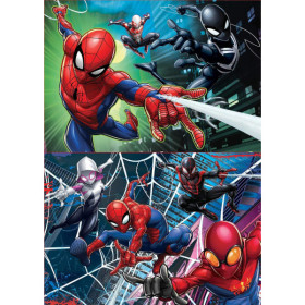 Puzzle - Spider-Man - Marvel - 2 x 100 pièces - 2 modèles - Dès 4 ans - Educa