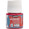 photo-Pot de peinture pour tissu - Textile opaque moiré - Rouge passion - Pébéo - Setacolor - 45ml