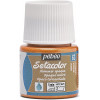 photo-Pot de peinture pour tissu - Textile opaque moiré - Brique - Pébéo - Setacolor - 45ml