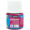 photo-Pot de peinture pour tissu - Textile opaque moiré - Rouge orient - Pébéo - Setacolor - 45ml
