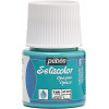 photo-Pot de peinture pour tissu - Textile opaque - Turquoise - Pébéo - Setacolor - 45ml