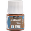 photo-Pot de peinture pour tissu - Textile opaque - Cannelle - Pébéo - Setacolor - 45ml