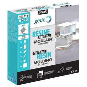 photo-Kit pour résine cristal - Résine époxy - Pébéo Cristal - Moulage - Coulage - 300ml