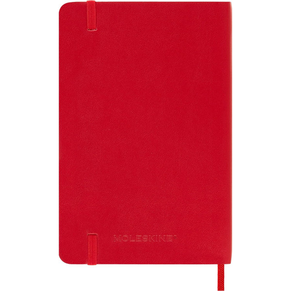 Carnet - 9x14cm - Rouge - 192 pages blanches - Couverture souple - Moleskine