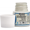 Pot de peinture pour tissu - Effet daim - Blanc antique - Pébéo - Setacolor - 45ml