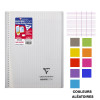 Cahier - A4 (21x29,7cm) - Grands carreaux - 160 pages - couverture en polypro - à spirale - Clairefontaine - Koverbook