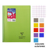 Cahier - A4 (21x29,7cm) - Grands carreaux - 160 pages - couverture en polypro - à spirale - Clairefontaine - Koverbook