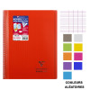 Cahier - A4 (21x29,7cm) - Grands carreaux - 160 pages - couverture en polypro - à spirale - Clairefontaine - Koverbook