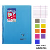 Cahier - A4 (21x29,7cm) - Grands carreaux - 160 pages - couverture en polypro - à spirale - Clairefontaine - Koverbook