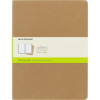 photo-3 carnets - 19x25cm - Kraft - 120 pages blanches - Couverture souple - Moleskine