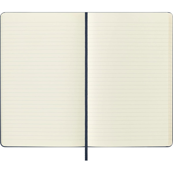 Carnet - 13x21cm - Bleu - 240 pages lignées - Couverture rigide - Moleskine