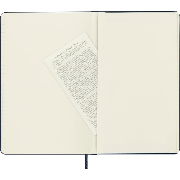 Carnet - 13x21cm - Bleu - 240 pages lignées - Couverture rigide - Moleskine
