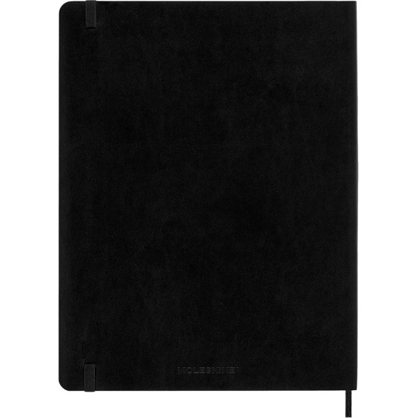 Carnet - 19x25cm - Noir - 192 pages lignées - Couverture souple - Moleskine