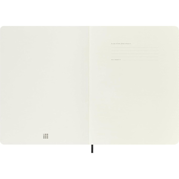 Carnet - 19x25cm - Noir - 192 pages lignées - Couverture souple - Moleskine