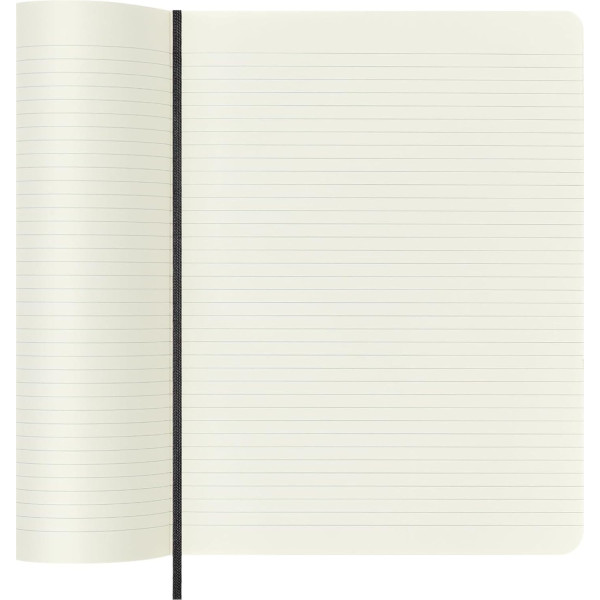 Carnet - 19x25cm - Noir - 192 pages lignées - Couverture souple - Moleskine