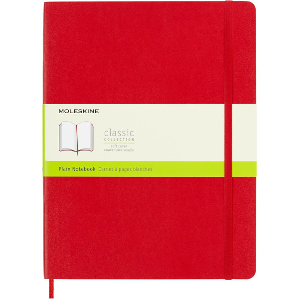 photo-Carnet - 19x25cm - Rouge - 192 pages blanches - Couverture souple - Moleskine